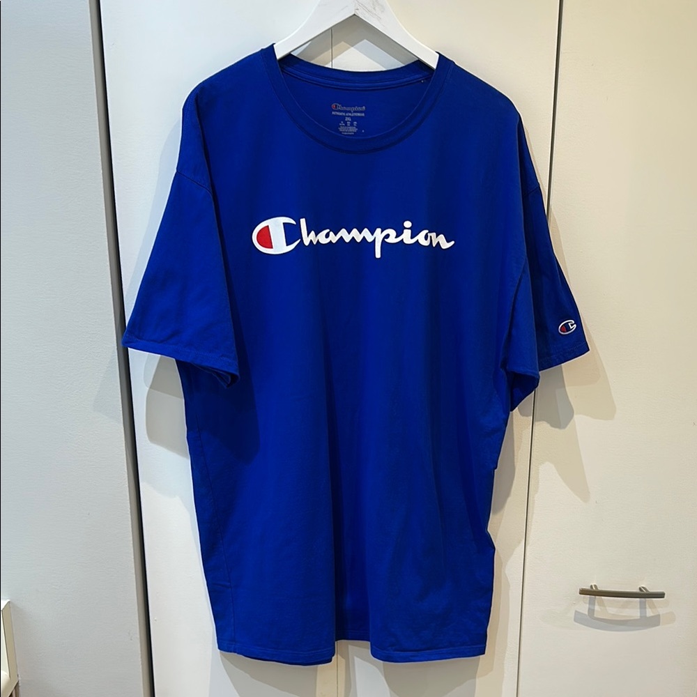 Champion Men's Royal Blue Logo Tee